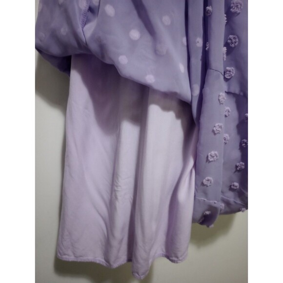 MIHOLL Womens V Neck Short Sleeve Ruffle Loose Summer Flowy Mini Dress XXL - Picture 9 of 13